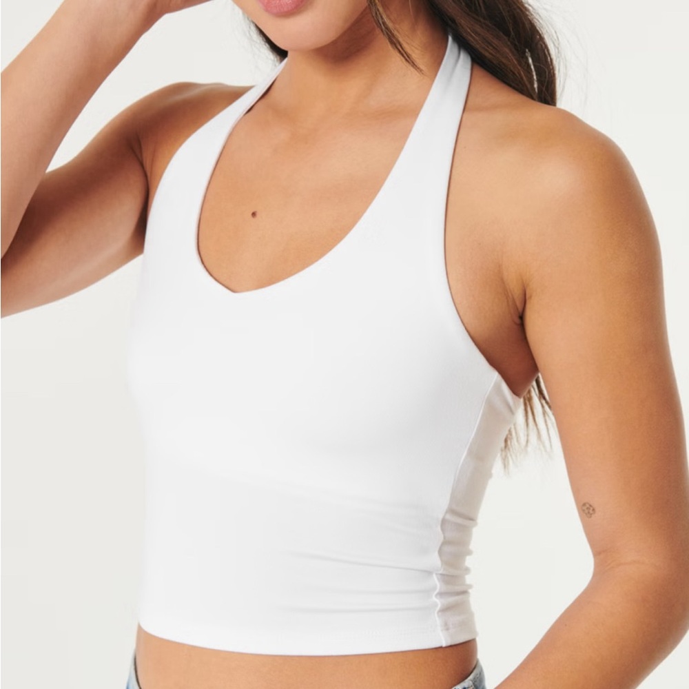 Hollister, White Halter Top